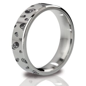 Стальное эрекционное кольцо с гравировкой Duke – 5,5 см.