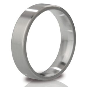 Матовое стальное эрекционное кольцо Duke – 5,5 см.
