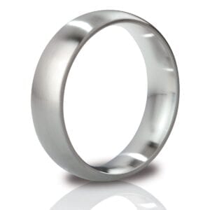 Матовое стальное эрекционное кольцо Earl – 5,5 см.